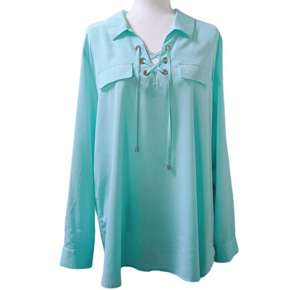 Calvin Klein long sleeve turquoise XL